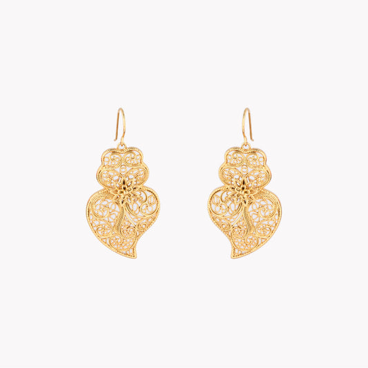 Boucles d’oreilles traditionnel coração de viana